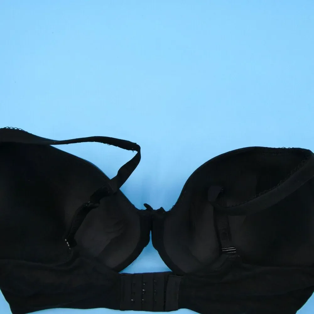 Victorias Secret Bra 36DDD Black Body By Victoria Line Perfect Coverage Lingerie